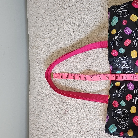 Lamcome Paris C'est la Vie cloth lined tote bag - Picture 5 of 6